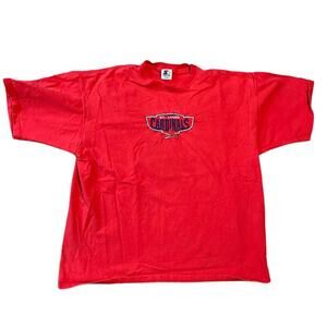 Y2k red cardinals baseball embroidered
